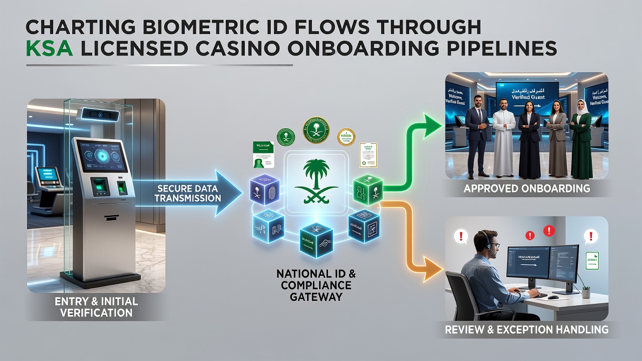 Detailopname van biometrische verificatie interface in een KSA casino app