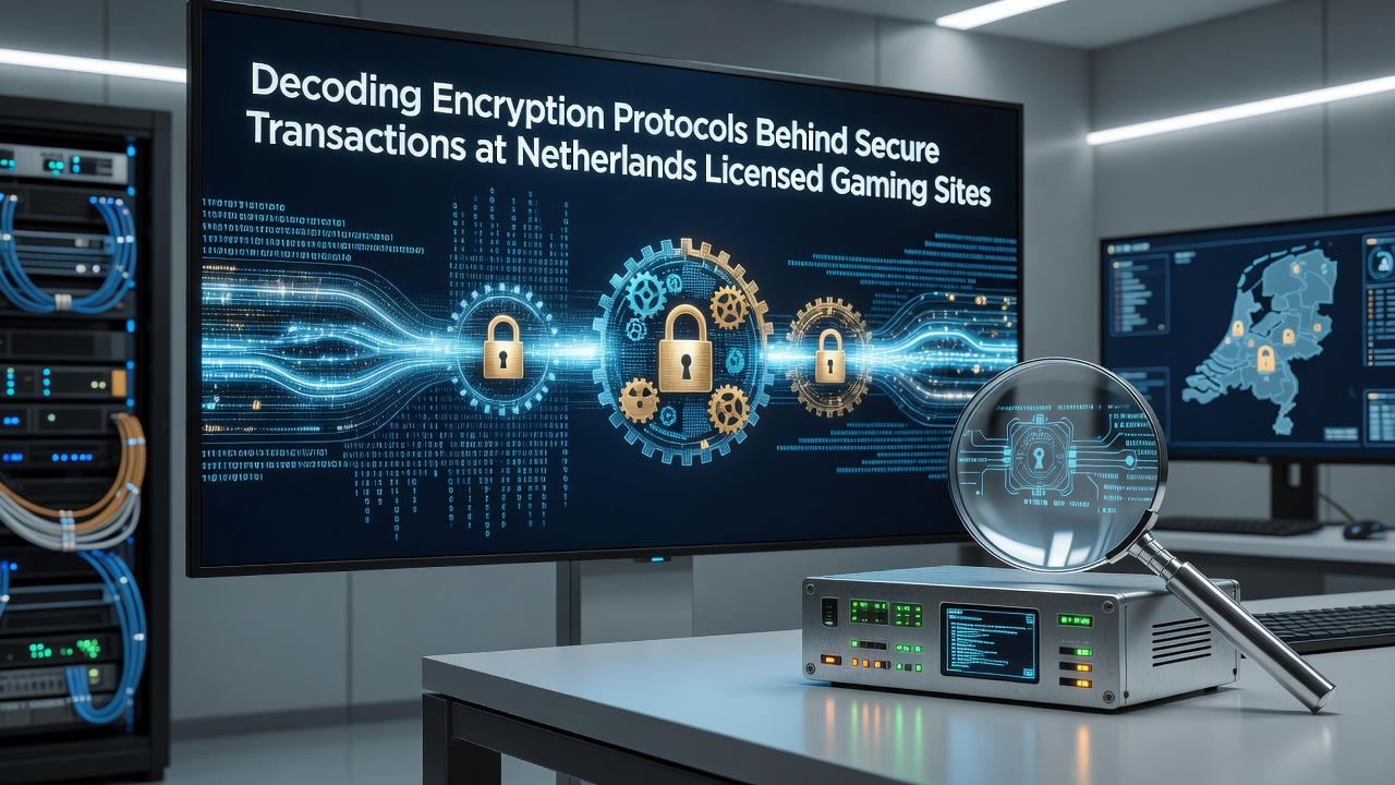 Illustratie van encryptieprotocollen en beveiligde transacties in Nederlandse online casino's