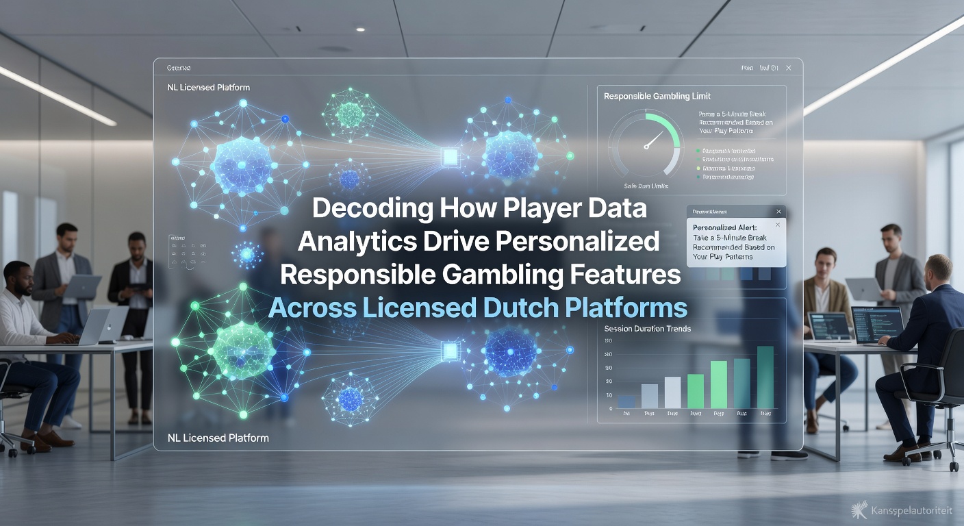 Visualisatie van data-analyse dashboards die spelerpatronen volgen bij Nederlandse online kansspelplatforms
